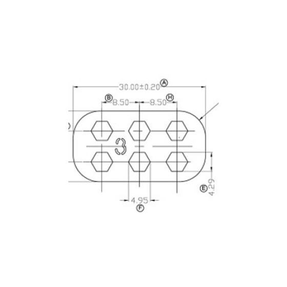 BASE-0163-3/OBC Air Gap Plate (30×16×1.4)