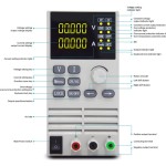Programmable high-power DC regulated power supply adjustable high voltage/high current CV/CC/CP modes